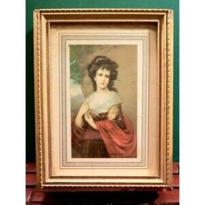 Victorian Jewelry Box Featuring Actress Elizabeth Ann Sheridan, Mirrored